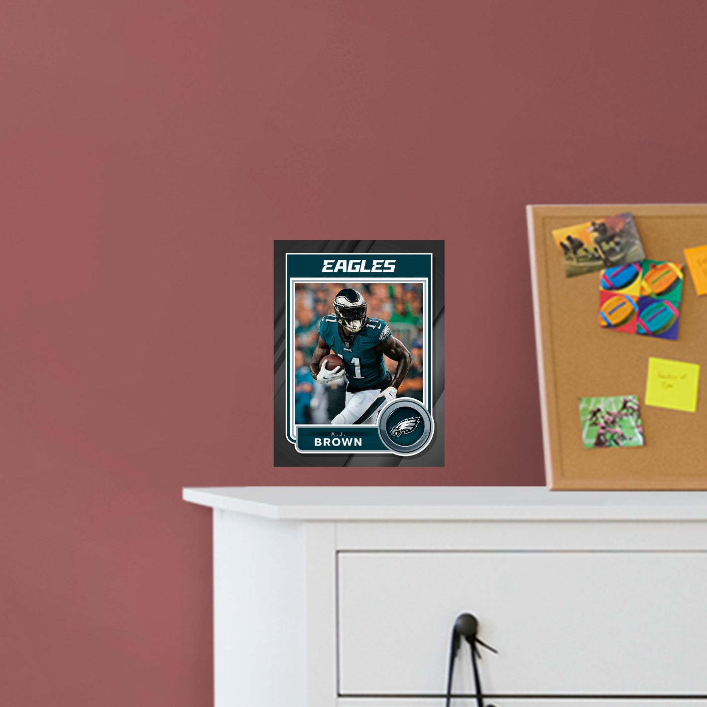 Philadelphia Eagles: A.J. Brown Poster - Officially Licensed NFL Removable Adhesive Decal