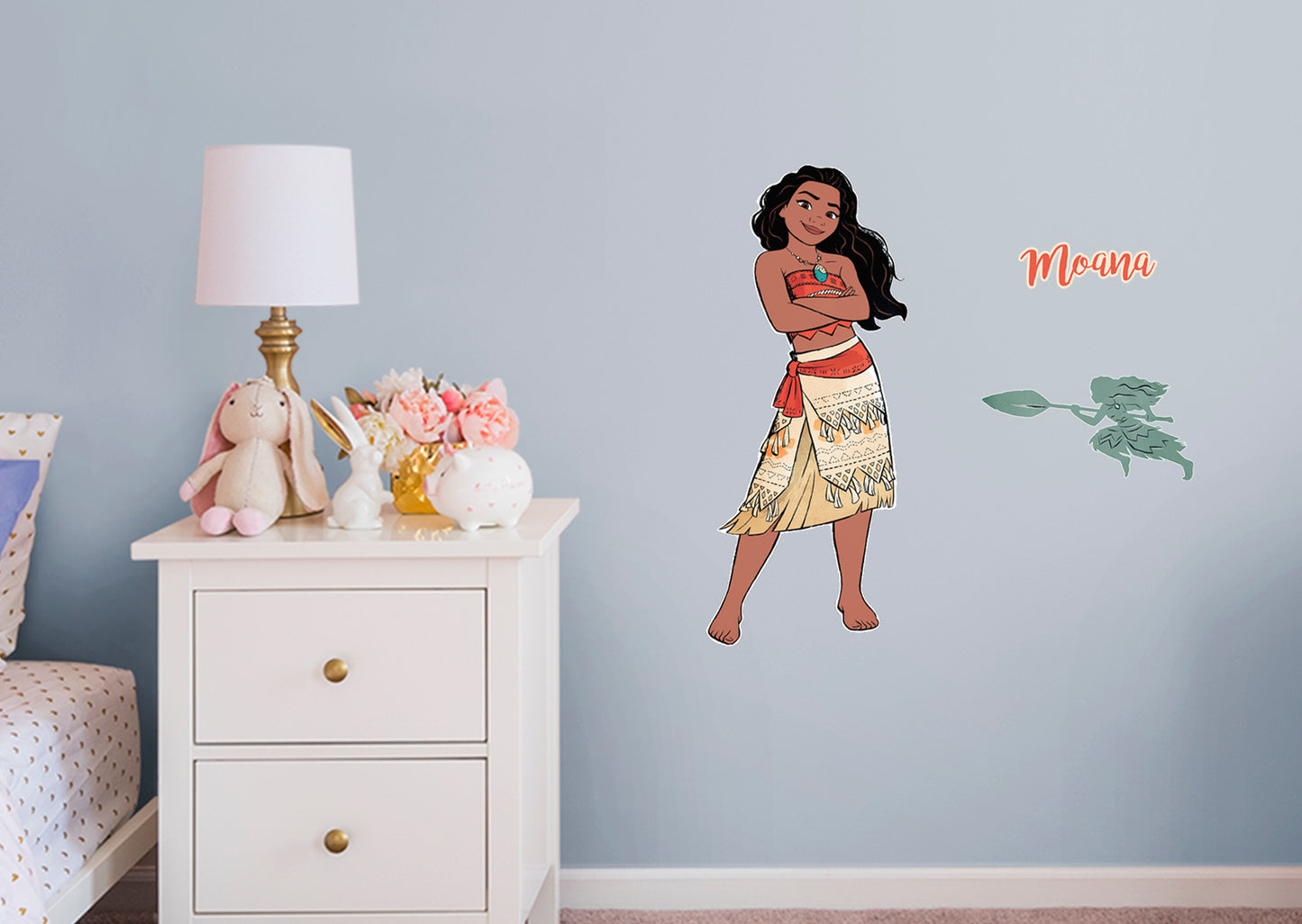 Moana:  Modern Storybook        - Officially Licensed Disney Removable Wall   Adhesive Decal