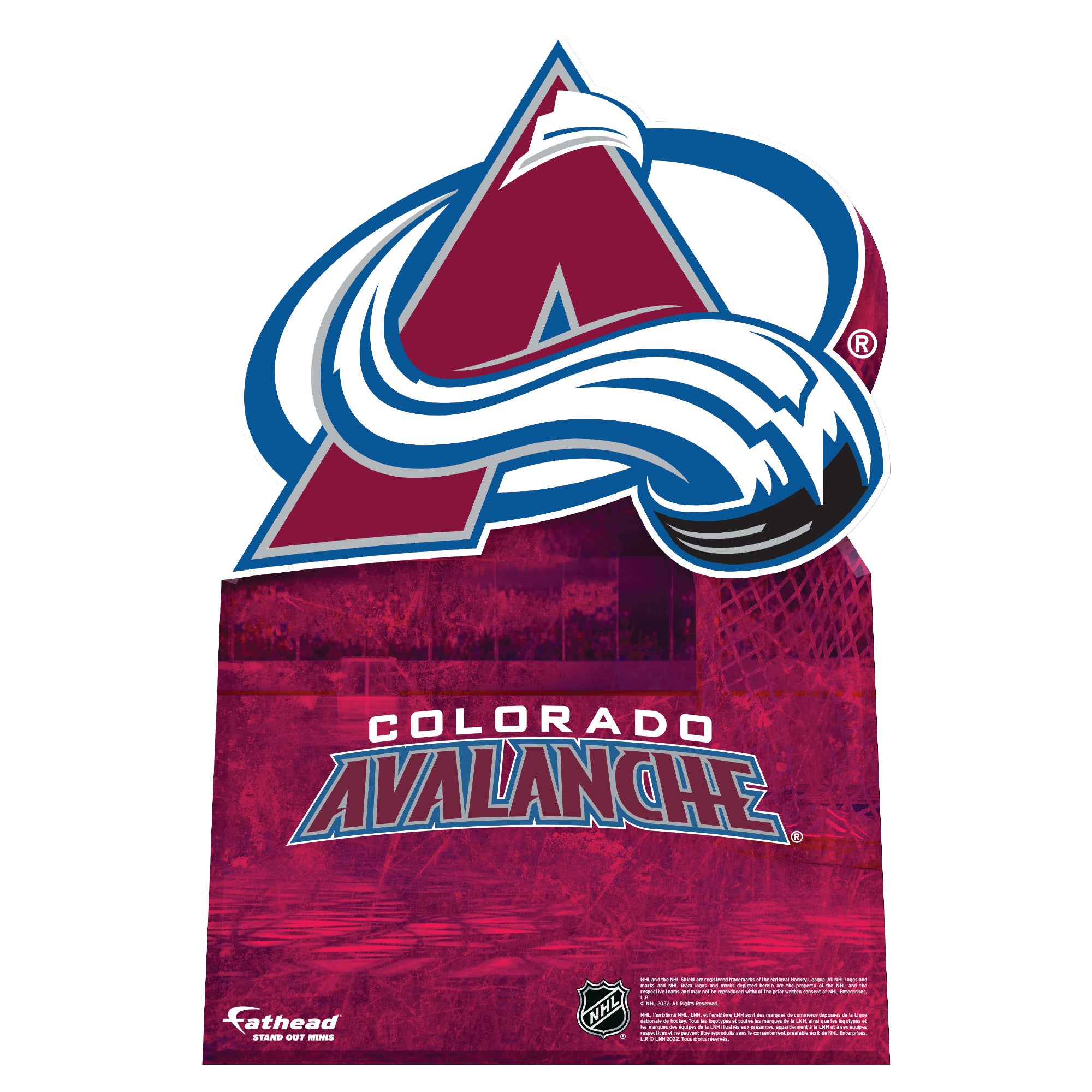 Colorado Avalanche NHL Hockey Paw Logo Car Bumper Sticker - 3'