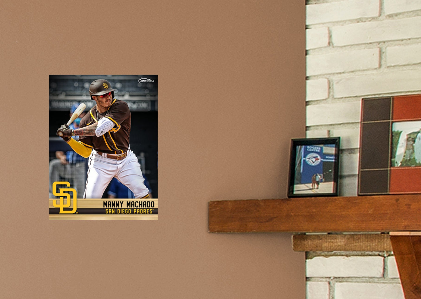 San Diego Padres: Manny Machado  GameStar        - Officially Licensed MLB Removable Wall   Adhesive Decal