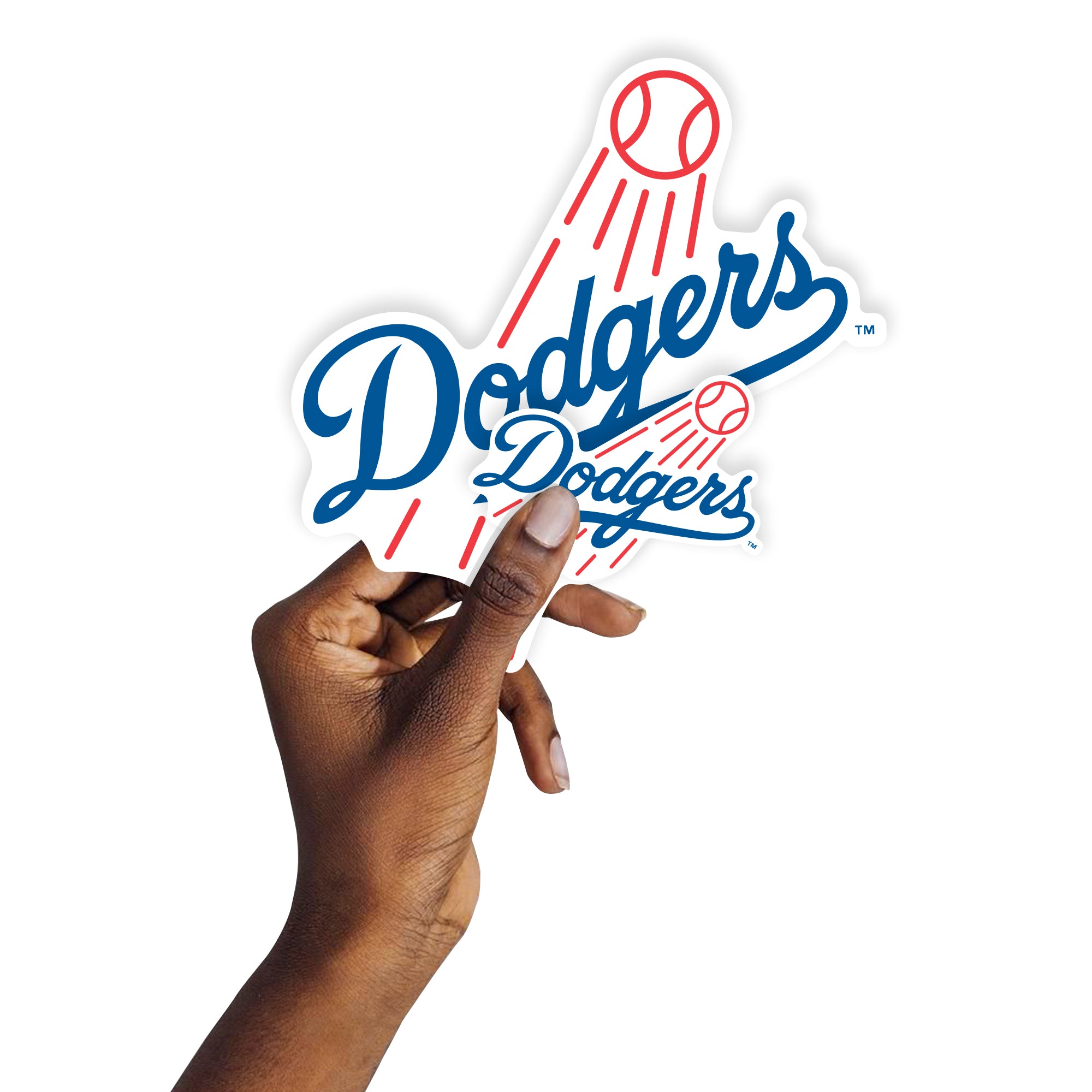 Fathead Los Angeles Dodgers: Address Block Logo - MLB Outdoor Graphic 8W x 4H