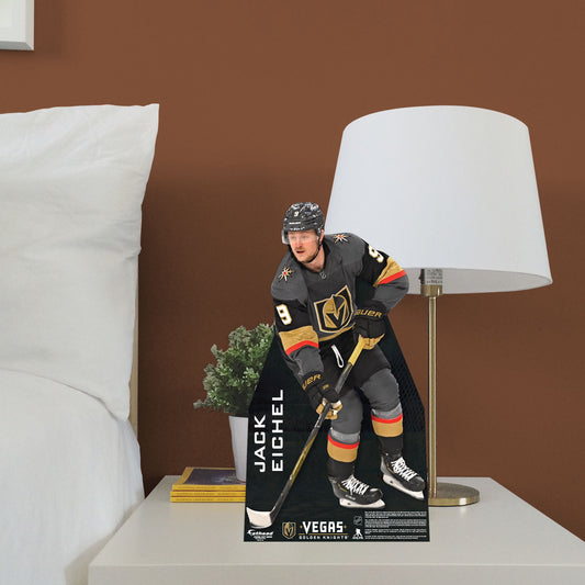 Vegas Golden Knights: Jack Eichel Mini Cardstock Cutout - Officially Licensed NHL Stand Out