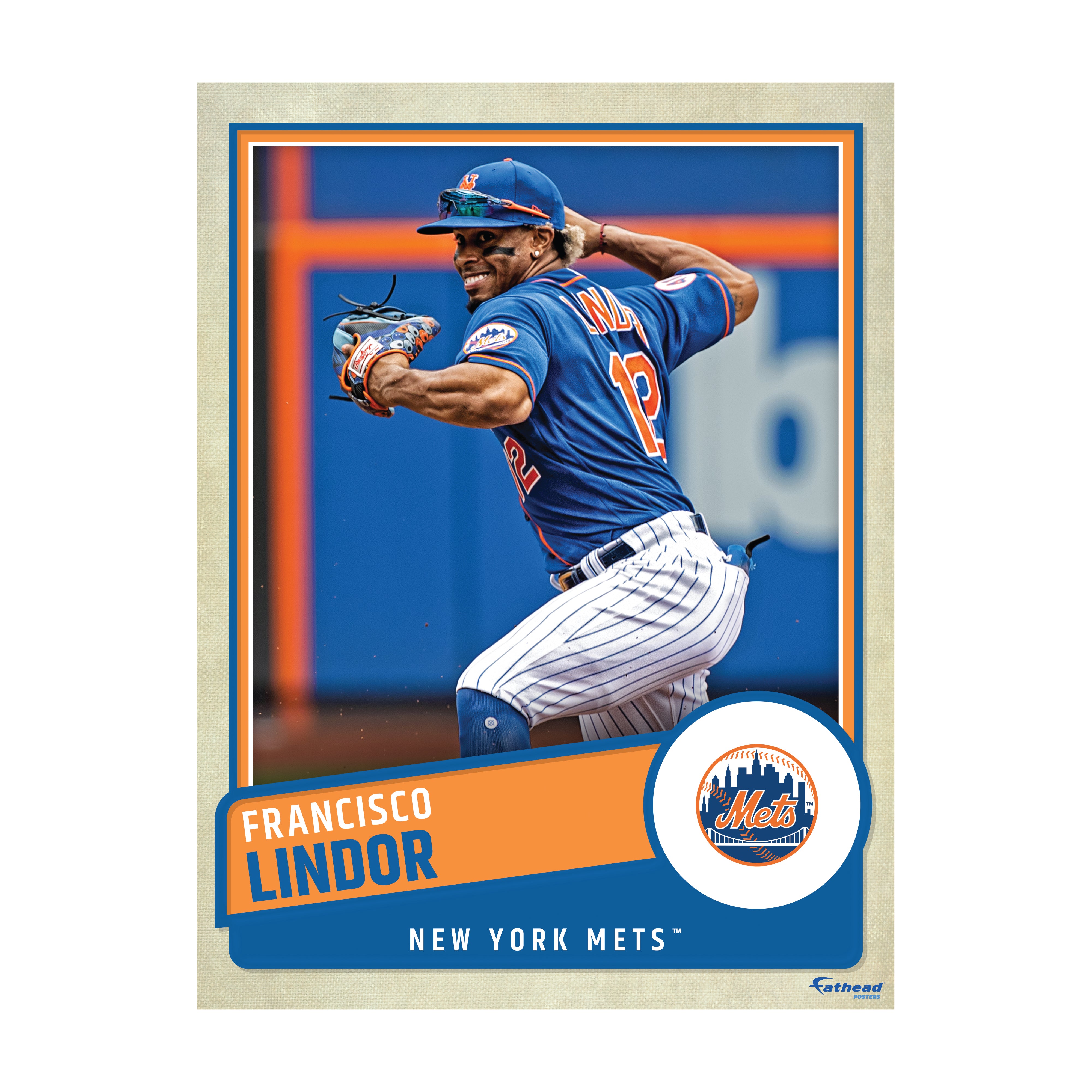 New York Mets: Francisco Lindor 2022 Poster - Officially Licensed MLB  Removable Adhesive Decal