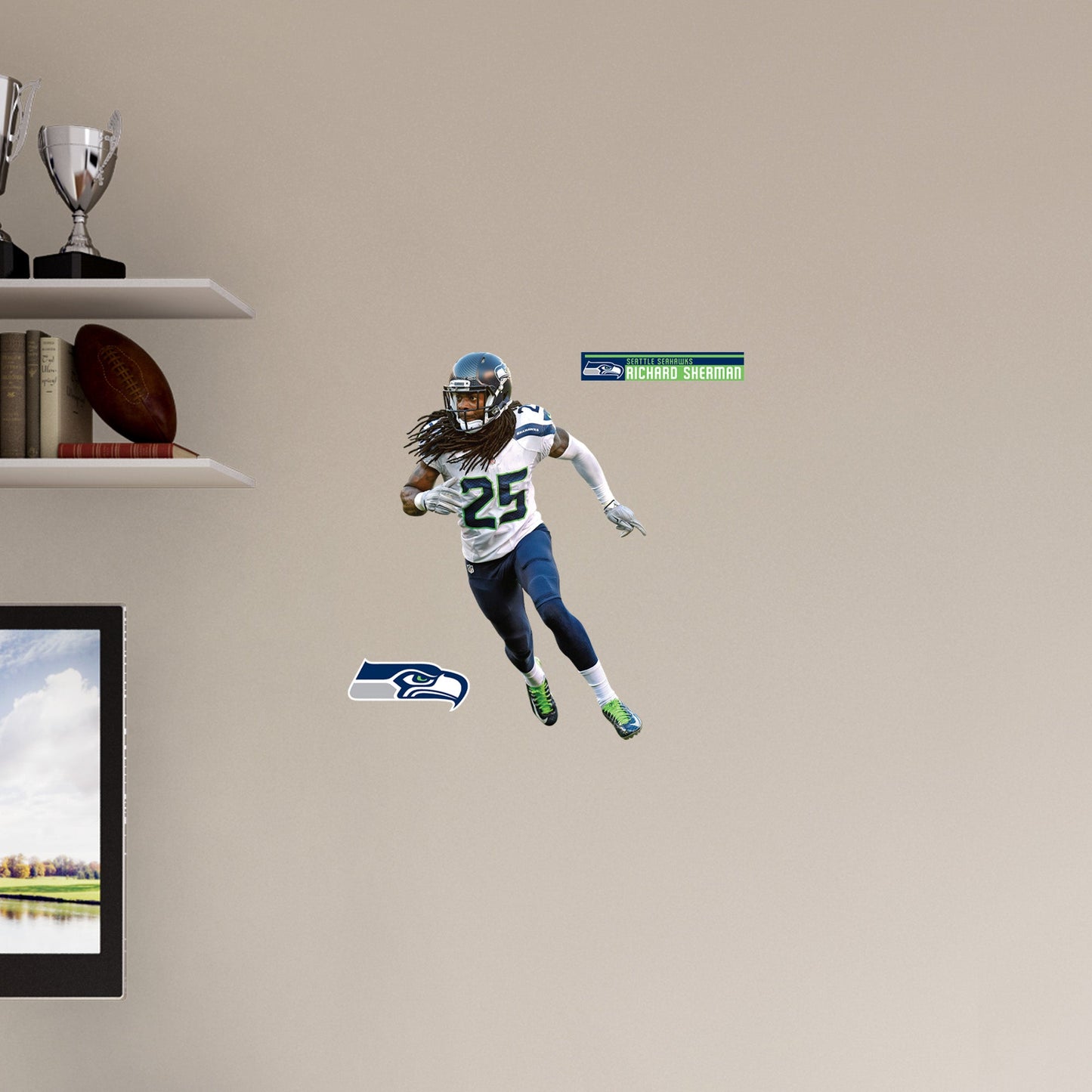 Seattle Seahawks: Richard Sherman Legend - Officially Licensed NFL Removable Adhesive Decal