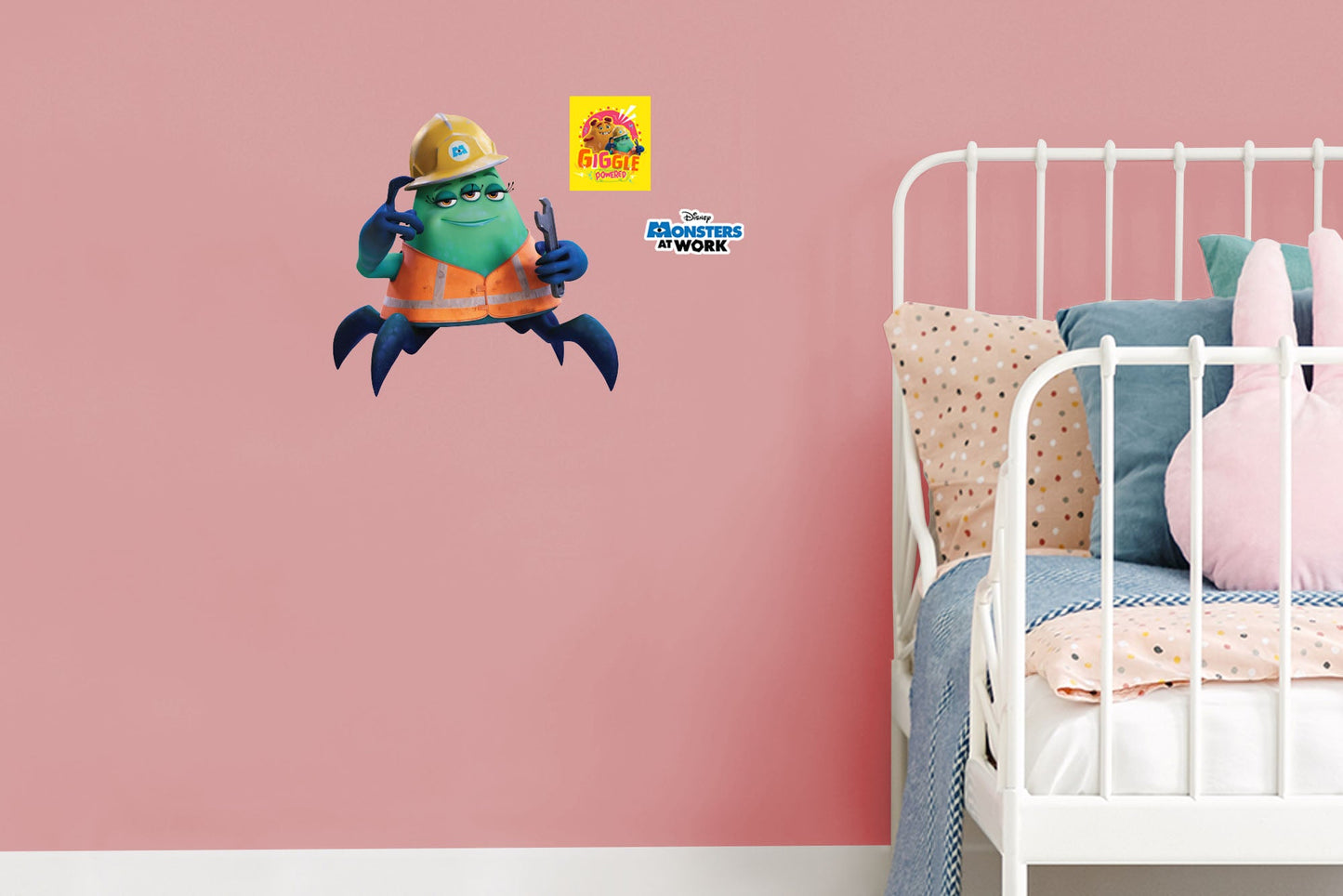 Monsters at Work: Cutter RealBig        - Officially Licensed Disney Removable Wall   Adhesive Decal