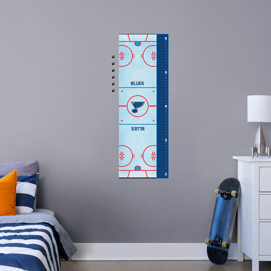 St. Louis Blues: Rink Growth Chart - Officially Licensed NHL Removable Wall Graphic