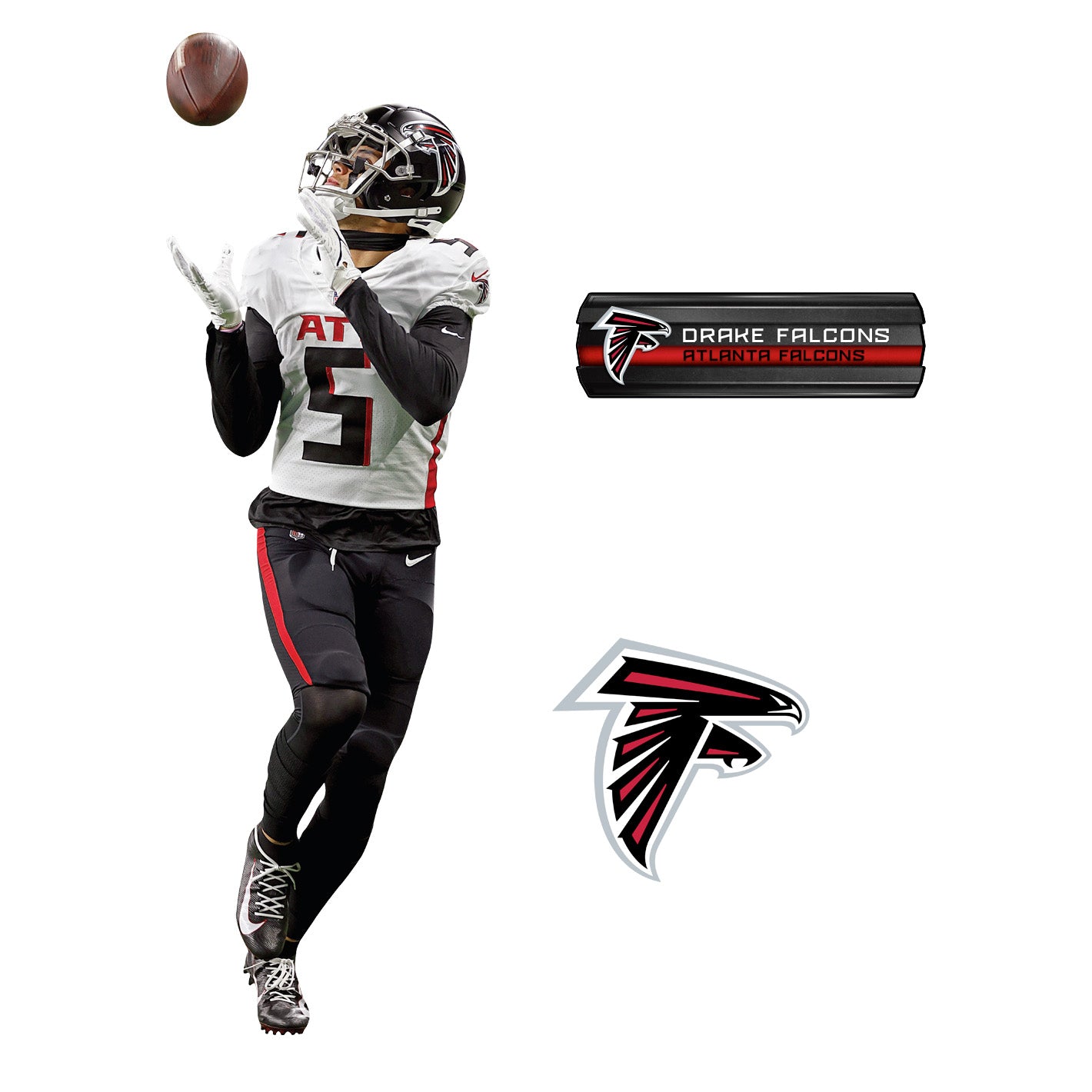 Atlanta Falcons: Drake London 2022 - Officially Licensed NFL Removable