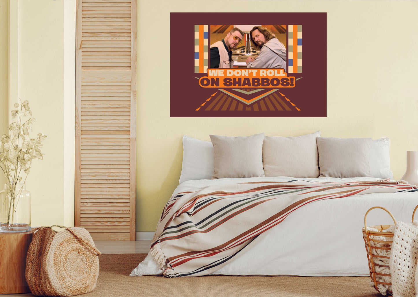 The Big Lebowski: Dont Roll on Shabbos Mural - Officially Licensed NBC Universal Removable Adhesive Decal