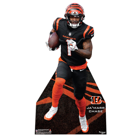 Cincinnati Bengals: Ja'Marr Chase Life-Size Foam Core Cutout - Officially Licensed NFL Stand Out