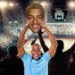 San Antonio Spurs: Jeremy Sochan    Foam Core Cutout  - Officially Licensed NBPA    Big Head