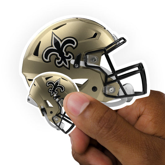 New Orleans Saints: Helmet Minis - Officially Licensed NFL Removable Adhesive Decal