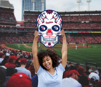 Cleveland Guardians: Skull Foam Core Cutout - Officially Licensed MLB Big Head