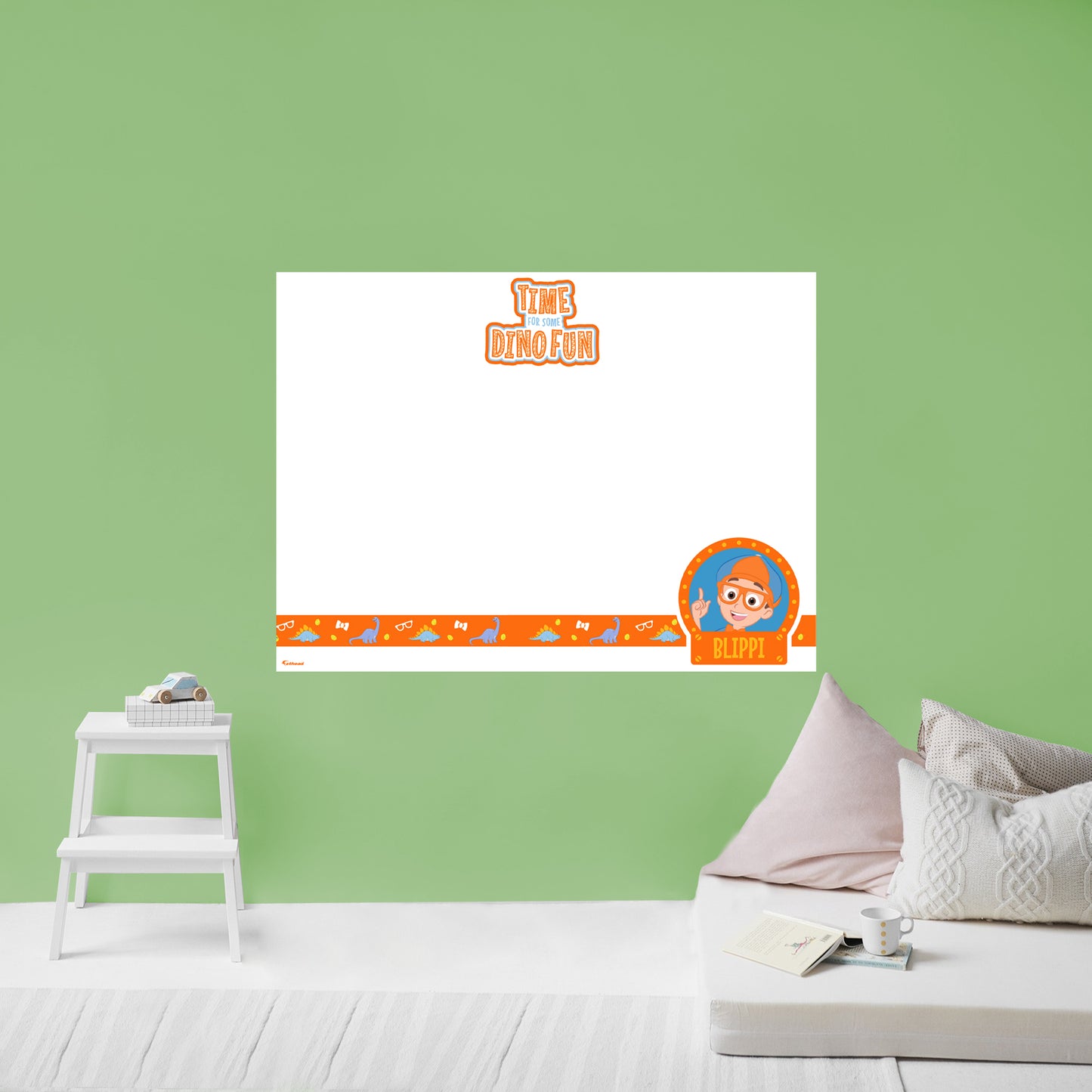 Blippi Dino Fun Dry Erase        - Officially Licensed Blippi Removable     Adhesive Decal