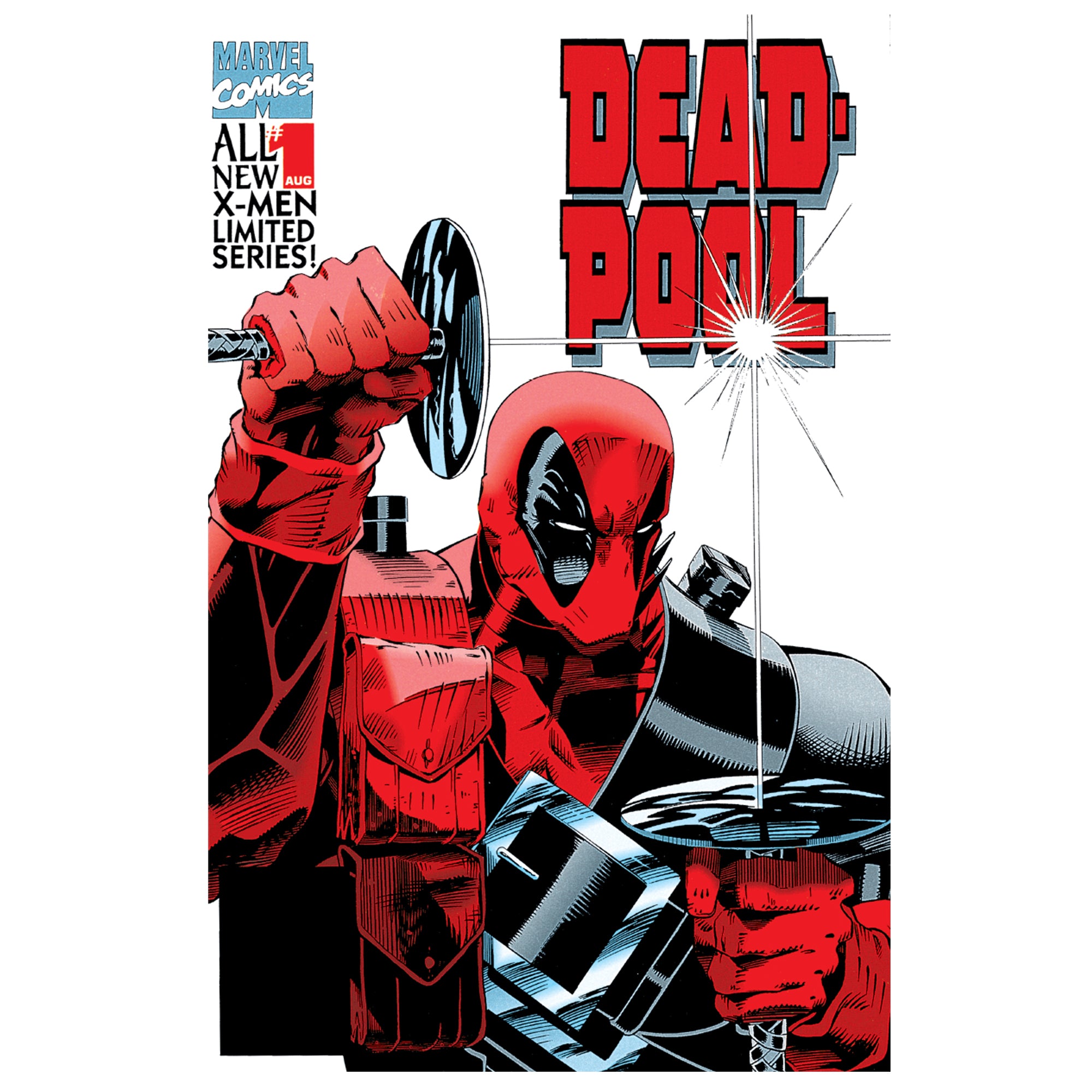 Deadpool Nerdy 30 Deadpool 1 Comic Cover Mural Officially Licensed