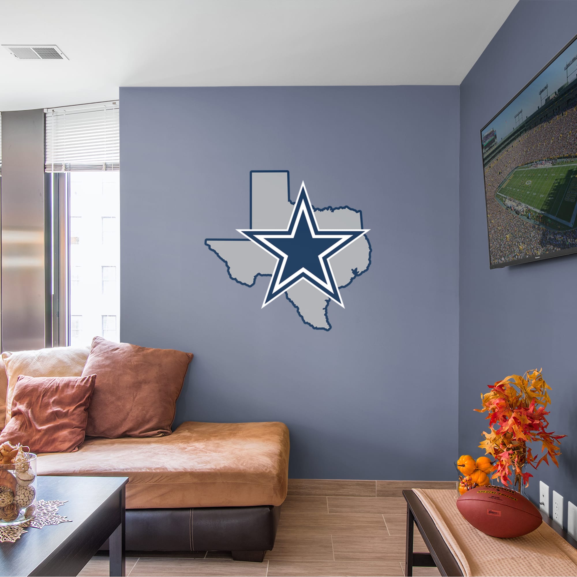 Dallas Star with Cowboys Logo Vinyl Decal Sticker - You Pick the