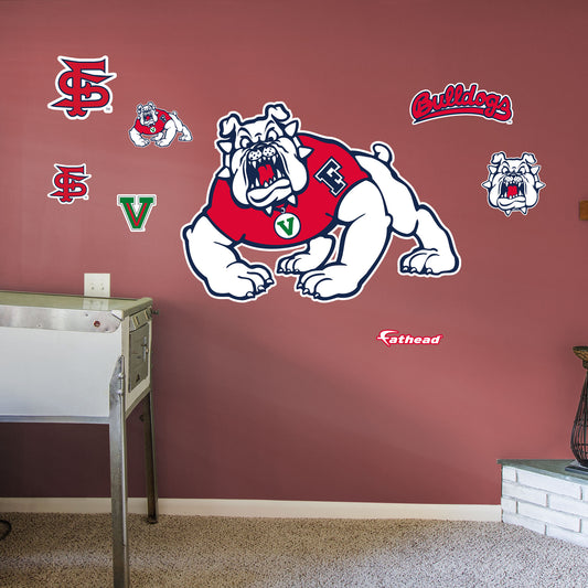 Fresno State Bulldogs: Logo - Officially Licensed NCAA Removable Adhesive Decal
