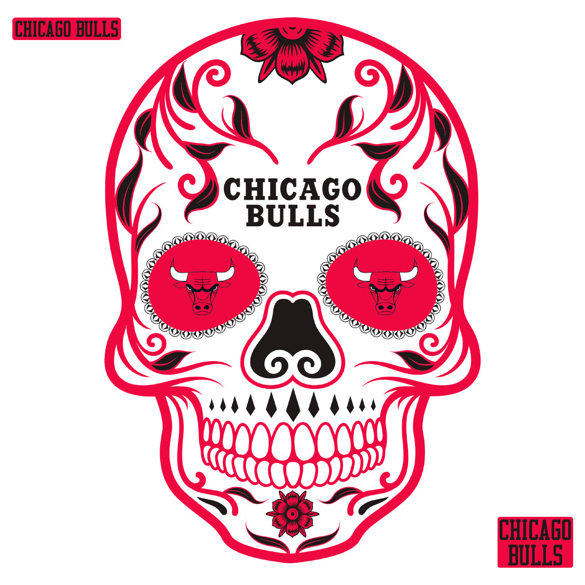 Chicago Sugar Skull Decals