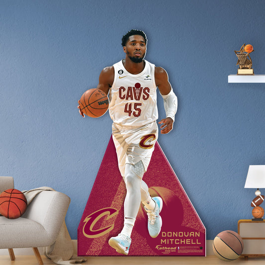Cleveland Cavaliers: Donovan Mitchell Life-Size Foam Core Cutout - Officially Licensed NBA Stand Out