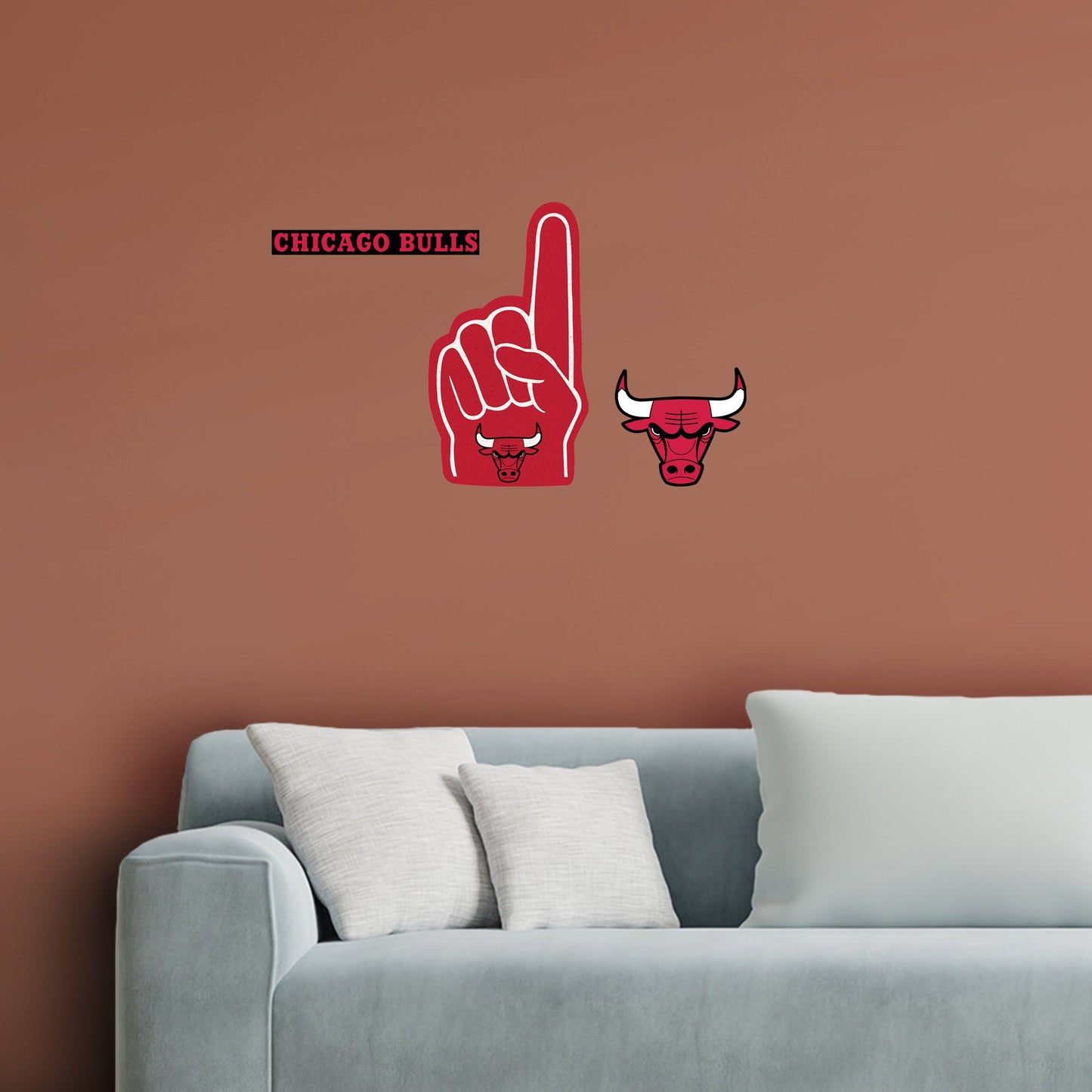 Chicago Bulls: Foam Finger - Officially Licensed NBA Removable Adhesive Decal