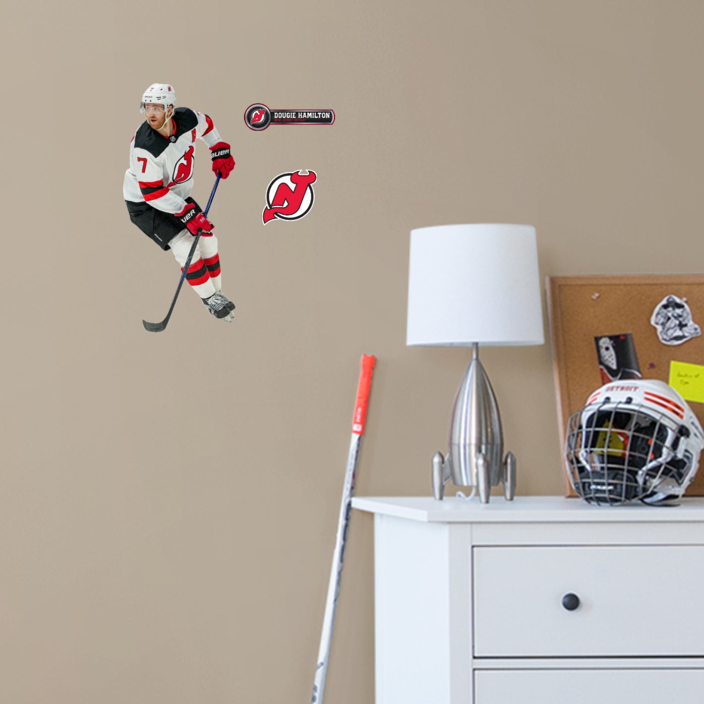 New Jersey Devils: Dougie Hamilton - Officially Licensed NHL Removable Adhesive Decal