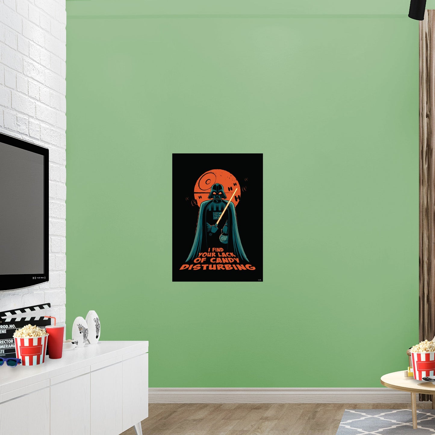 Darth Vader Lack of Candy Poster - Officially Licensed Star Wars Removable Adhesive Decal