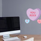Valentine's Day: You Rock Icon - Removable Adhesive Decal