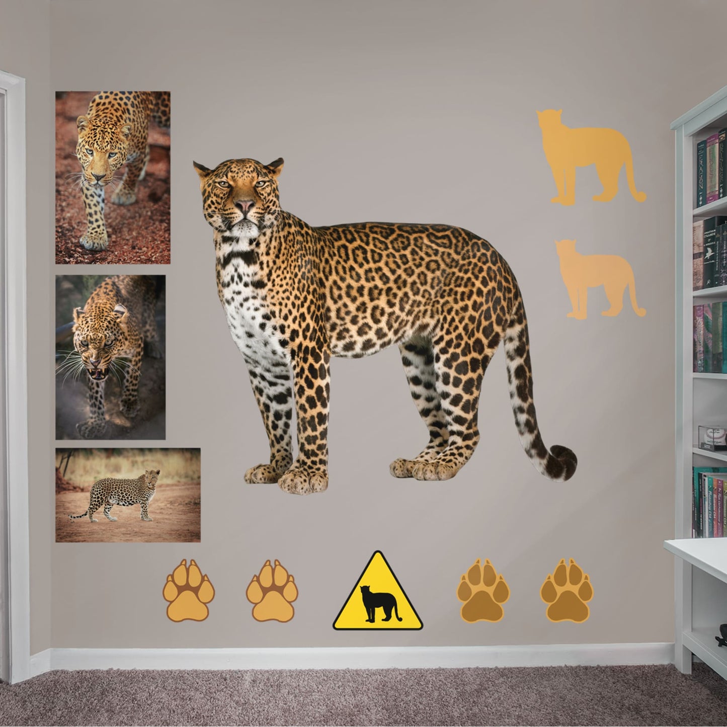 Life-Size Animal + 10 Decals (55"W x 51"H)