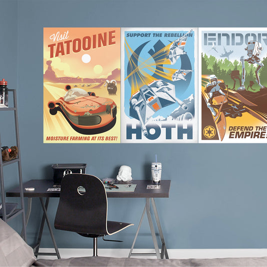 Star Wars: Retro Road Trip Collection - Officially Licensed Removable Wall Decals