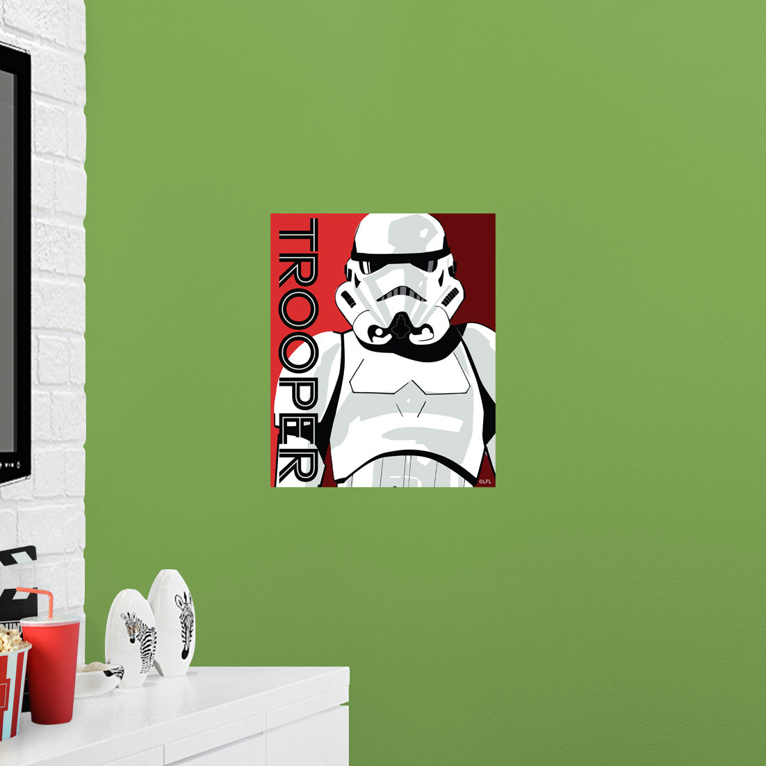 Stormtrooper TROOPER Pop Art Poster - Officially Licensed Star Wars Removable Adhesive Decal