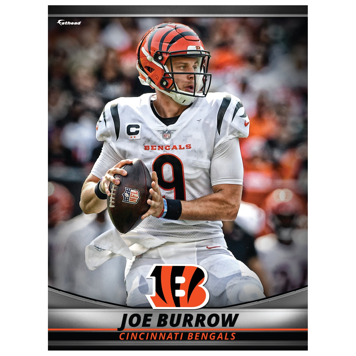 Cincinnati Bengals: Joe Burrow Player - Officially Licensed NFL Outdoo –  Fathead