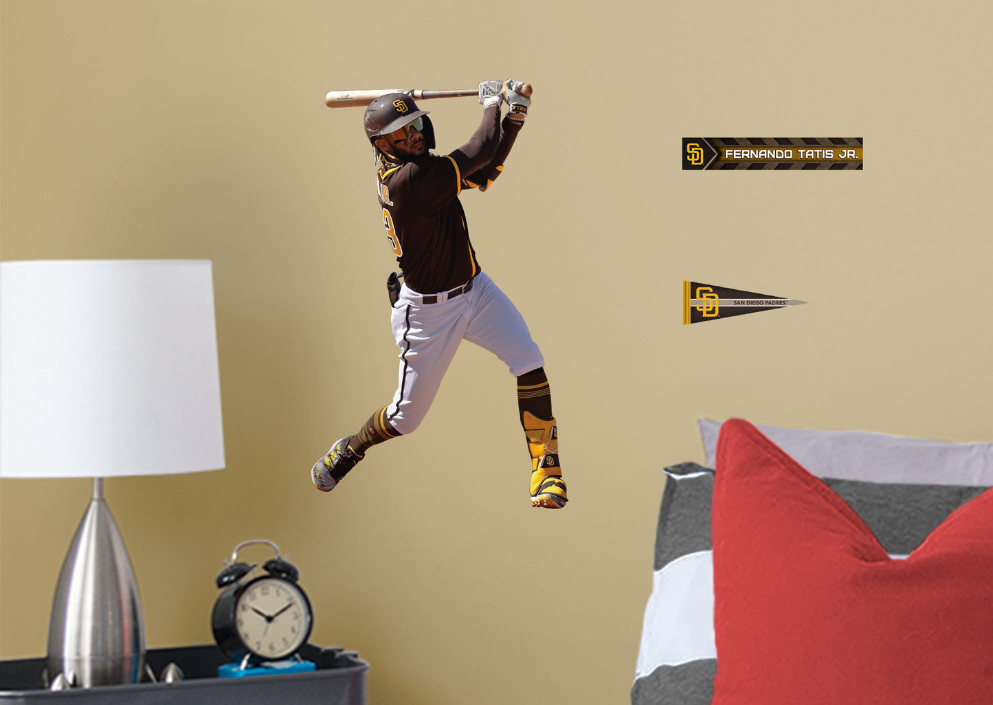 San Diego Padres Fernando Tatis Jr.         - Officially Licensed MLB Removable Wall   Adhesive Decal