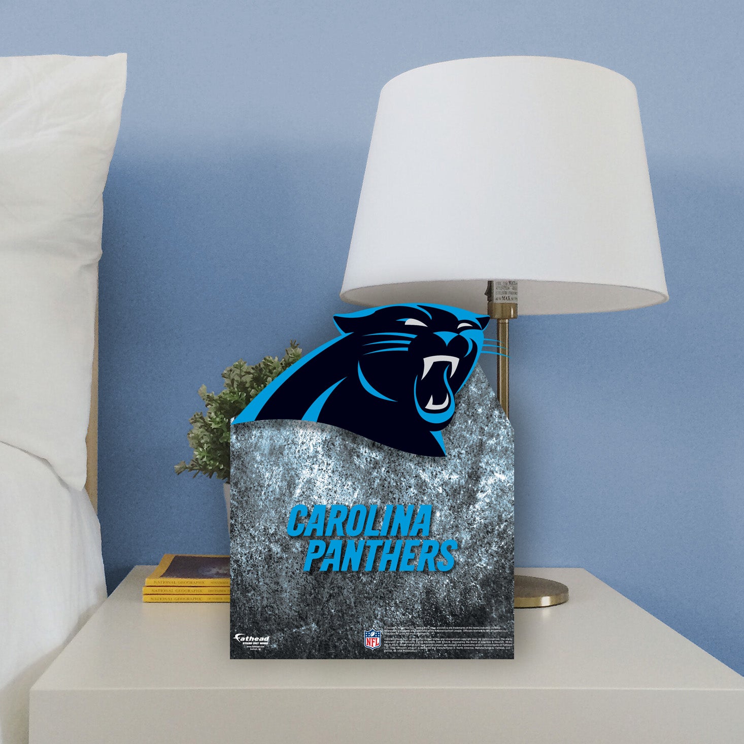 Carolina Panthers: 2022 Logo Stand Out Mini Cardstock Cutout - Officia –  Fathead