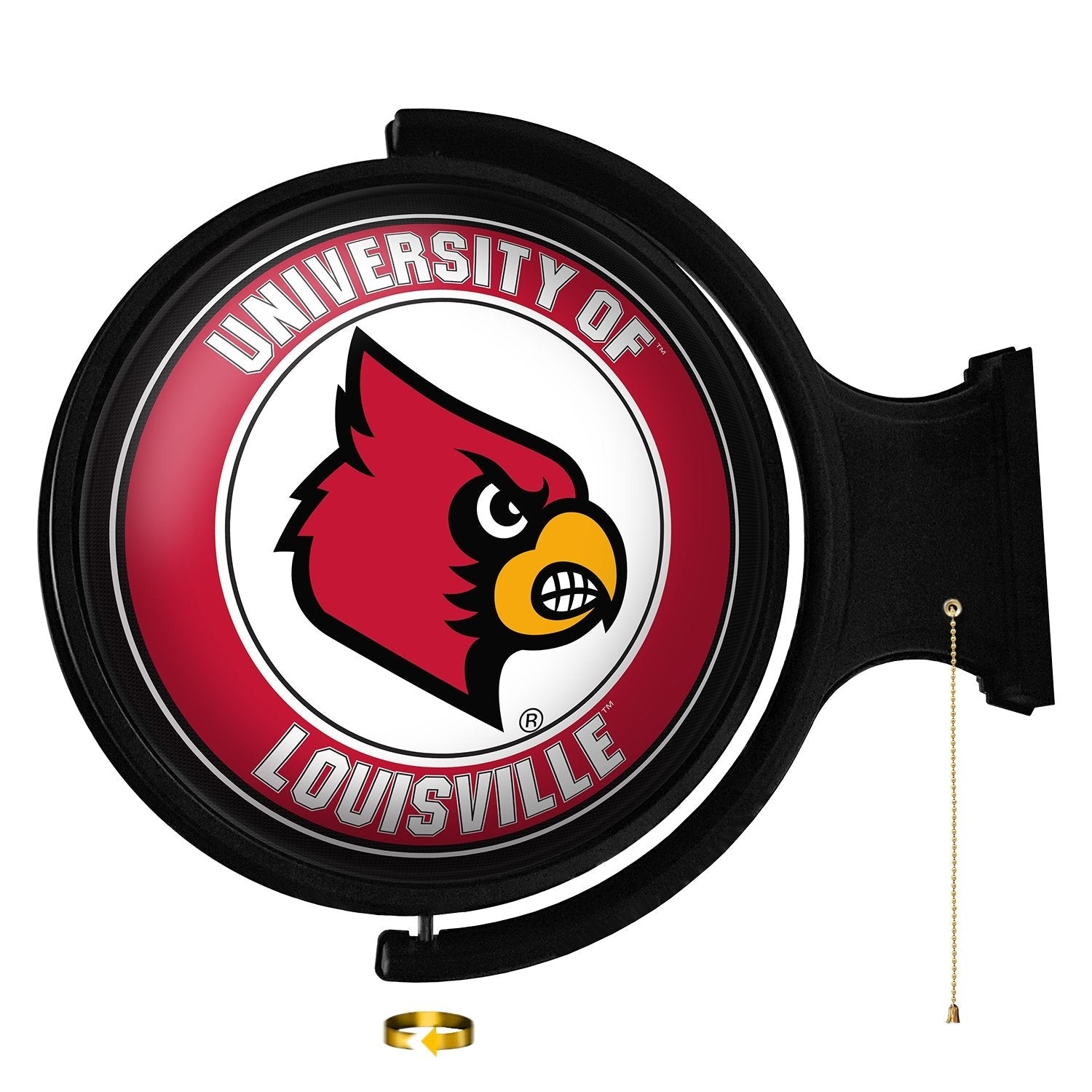 Fan Creations University of Louisville 12 in Circle with State