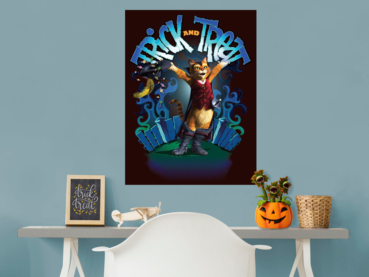 Shrek:  Trick and Treat Mural        - Officially Licensed NBC Universal Removable Wall   Adhesive Decal