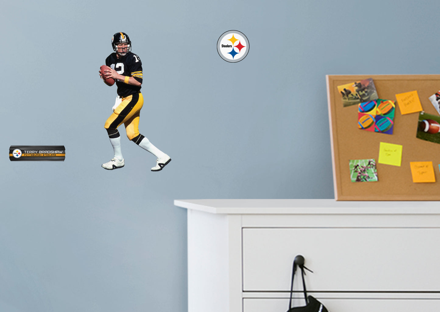 Pittsburgh Steelers: Terry Bradshaw  Legend        - Officially Licensed NFL Removable Wall   Adhesive Decal