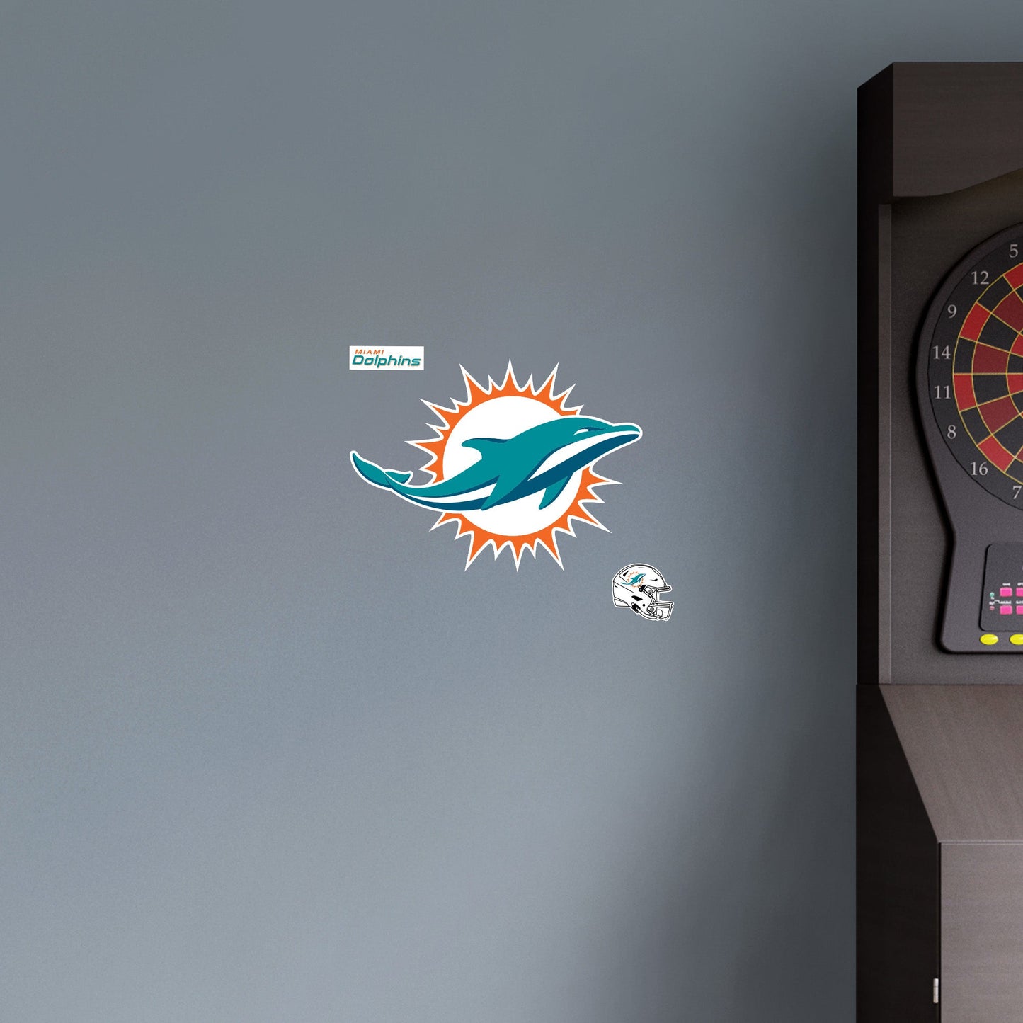 Miami Dolphins:   Logo        - Officially Licensed NFL Removable     Adhesive Decal