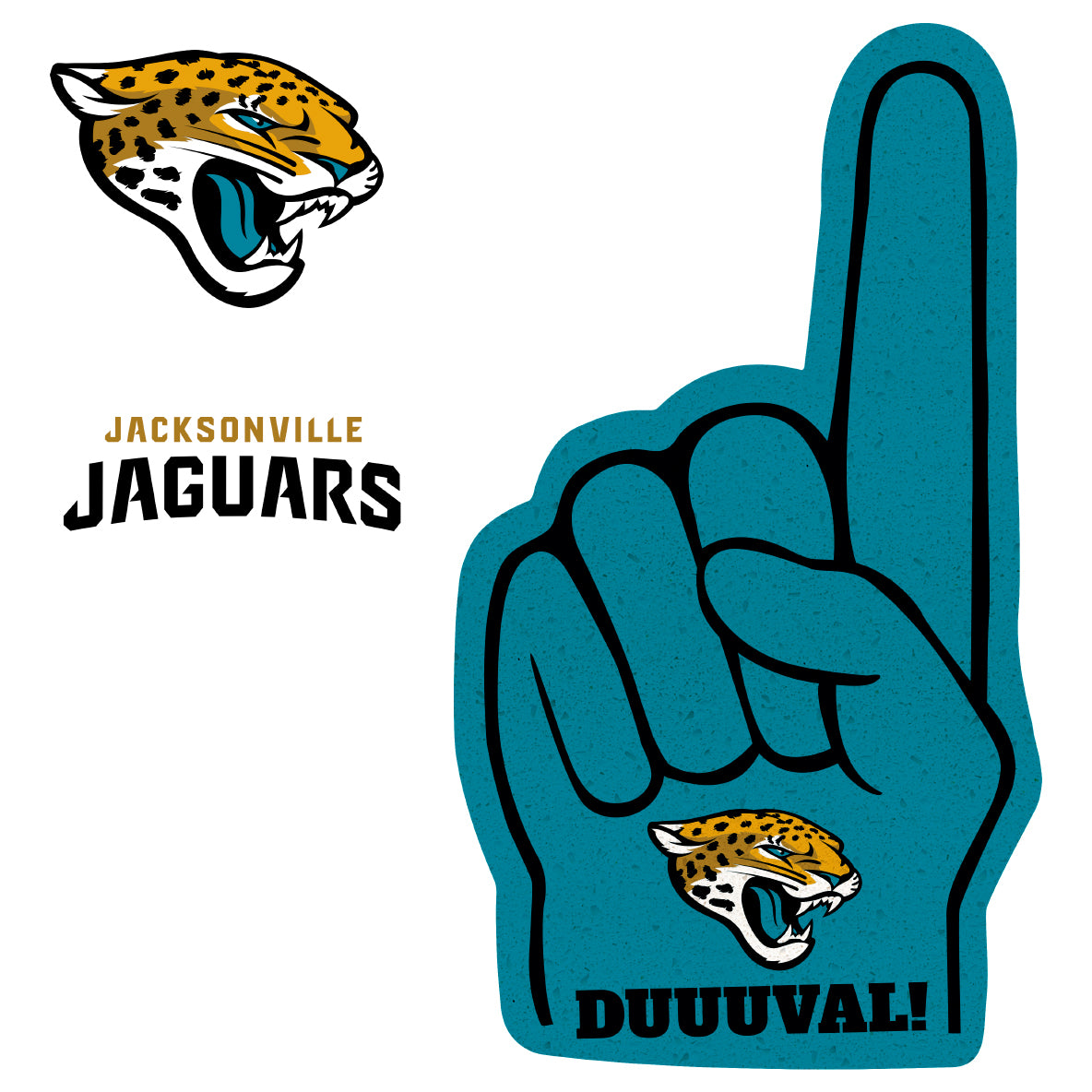 Jacksonville Jaguars: 2021 Foam Finger - Officially Licensed NFL Remov