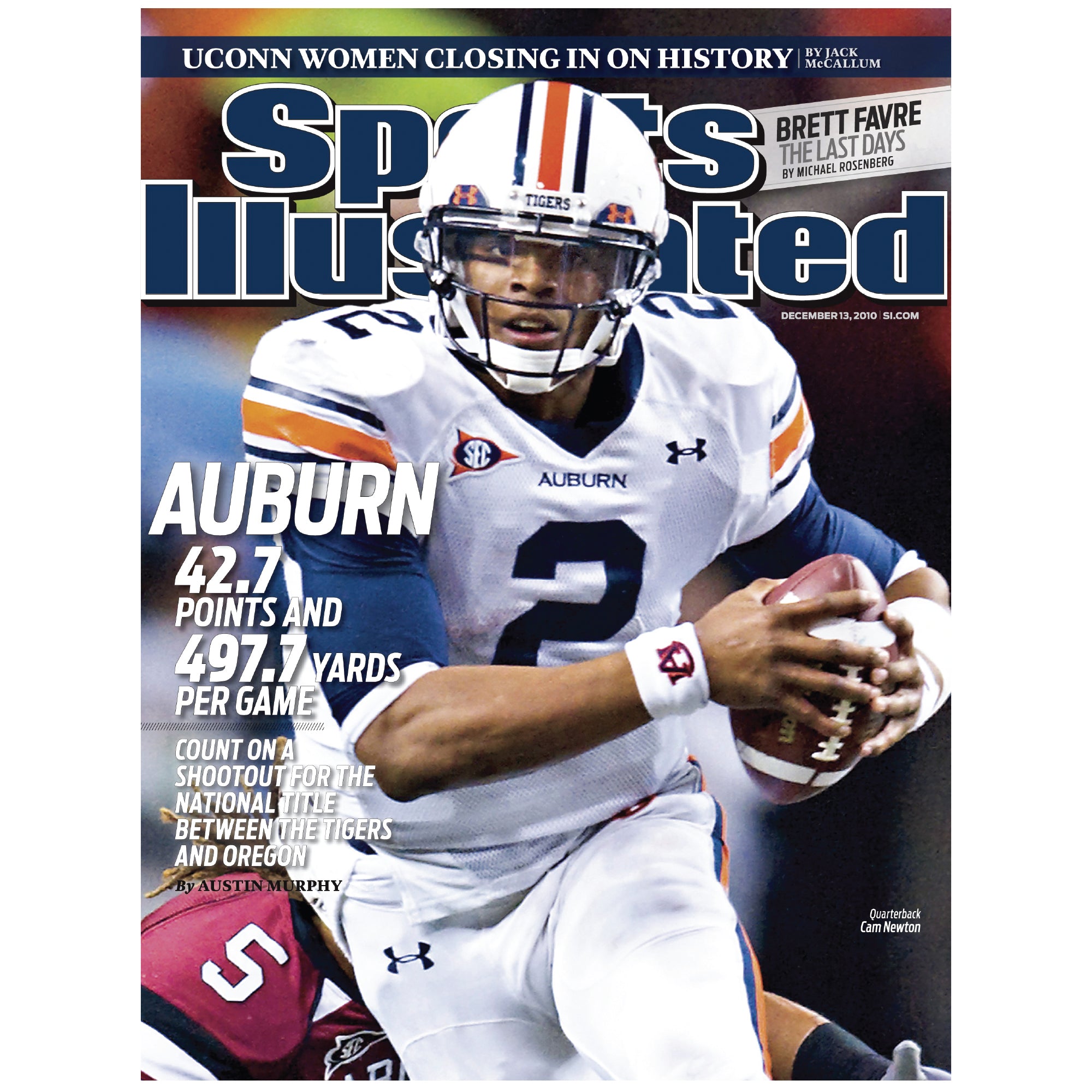 Auburn Tigers: Cam Newton December 2010 Sports Illustrated Cover - Off –  Fathead