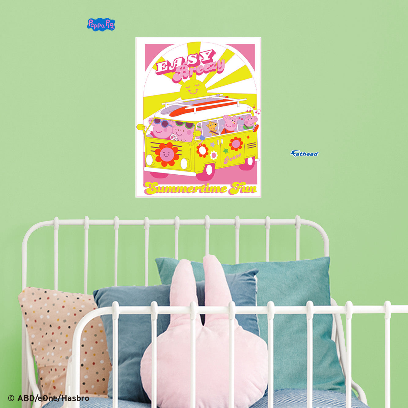 Peppa Pig: Easy Breezy Poster - Officially Licensed Hasbro Removable Adhesive Decal