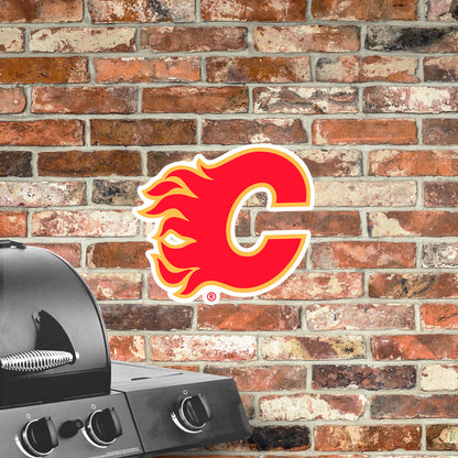 Calgary Flames:   Outdoor Logo        - Officially Licensed NHL    Outdoor Graphic