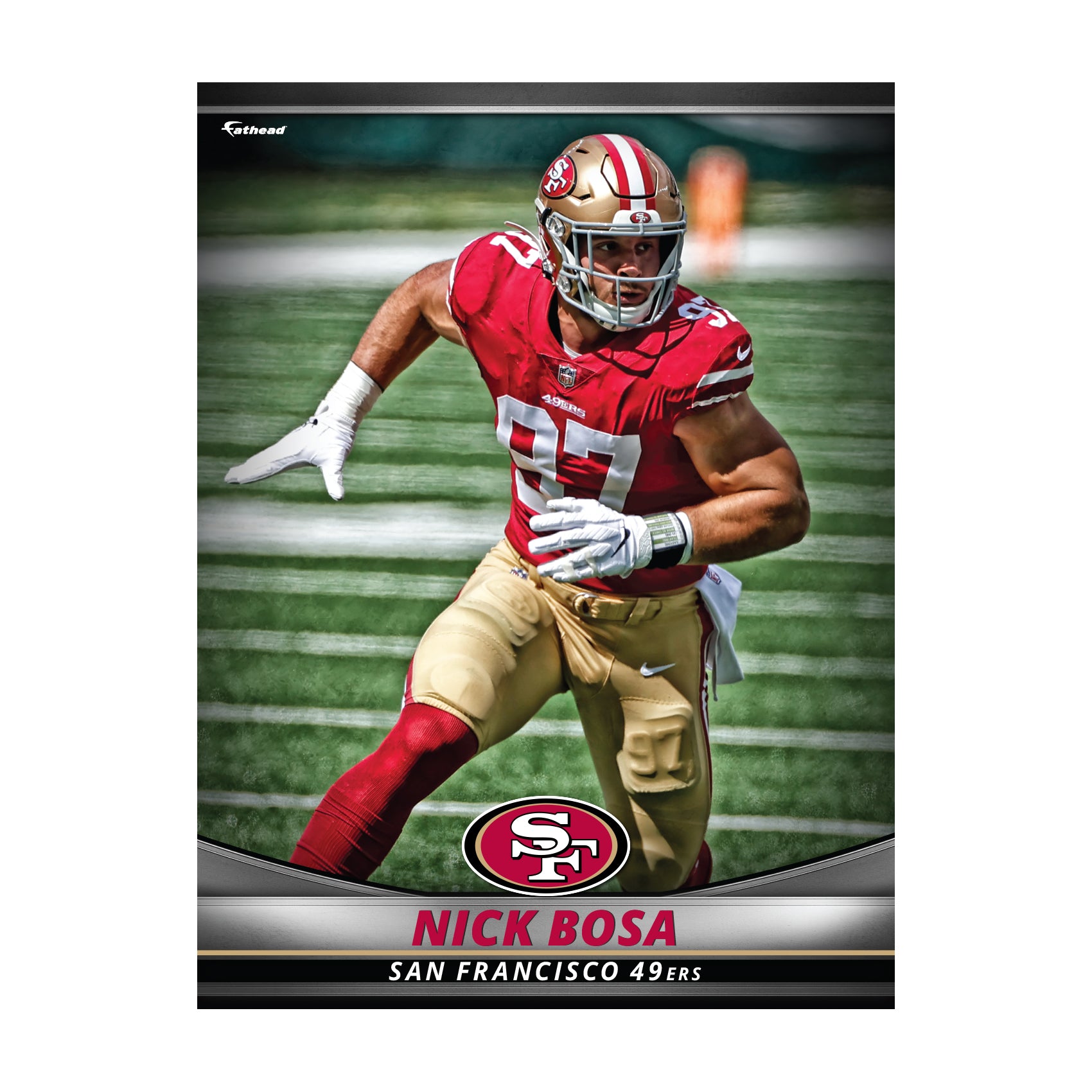 San Francisco 49ers: Nick Bosa 2021 GameStar - Officially Licensed NFL
