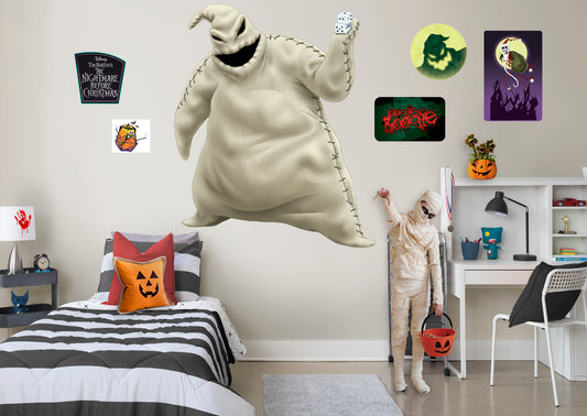 The Nightmare Before Christmas: Oogie Boogie RealBig        - Officially Licensed Disney Removable Wall   Adhesive Decal