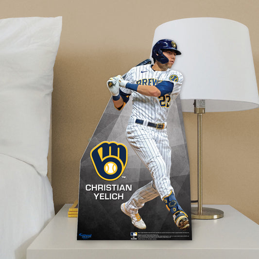 Milwaukee Brewers: Christian Yelich   Mini   Cardstock Cutout  - Officially Licensed MLB    Stand Out