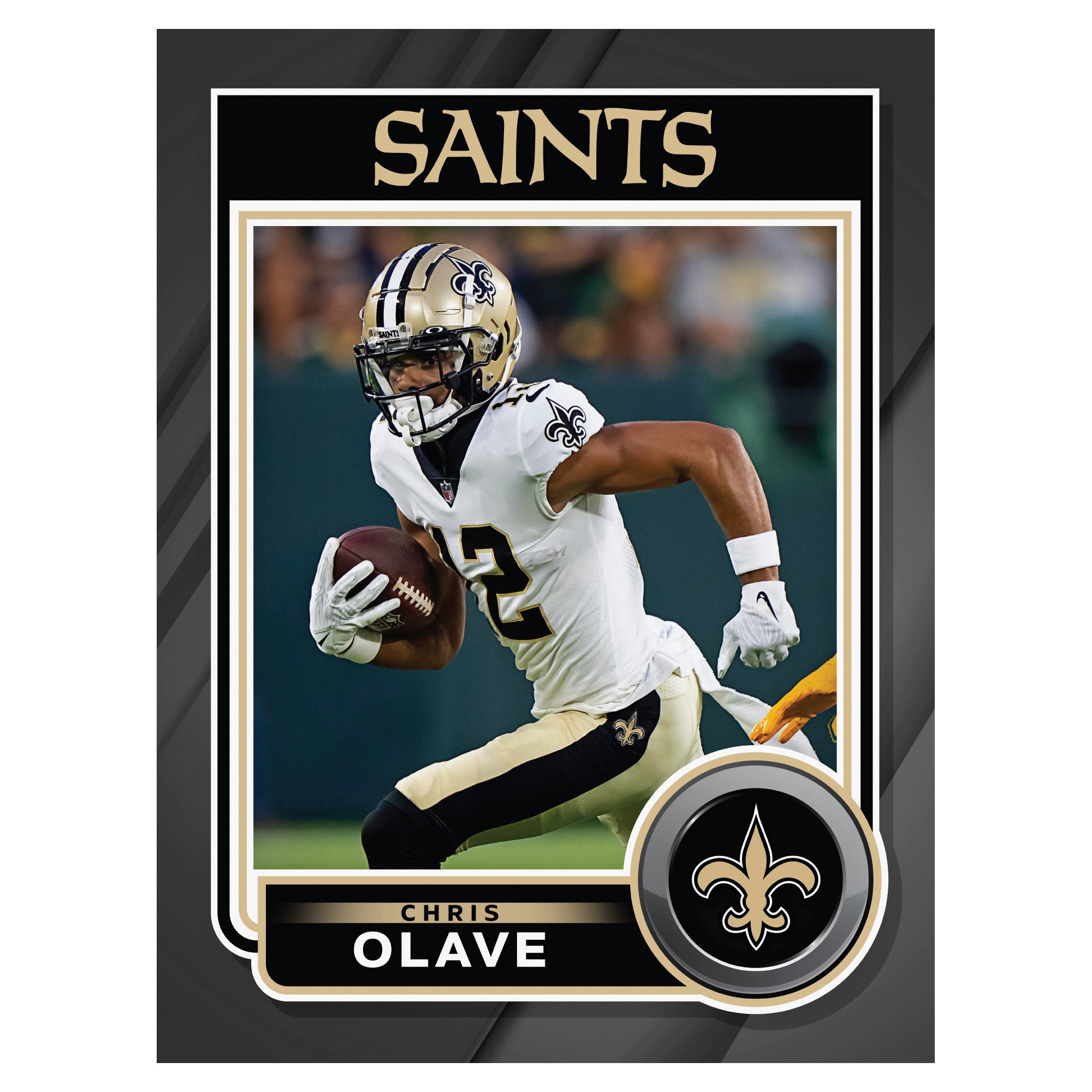 New Orleans Saints: Chris Olave 2022 Mini Cardstock Cutout - Officiall –  Fathead