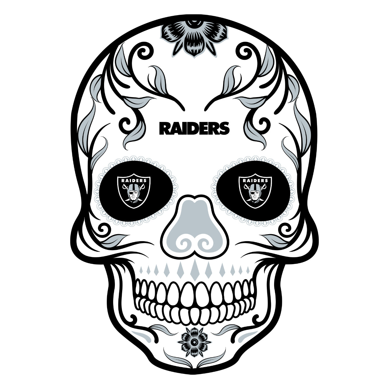 Las Vegas Raiders Skull Bandana Mask Svg, Las Vegas Raiders - Inspire Uplift