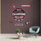 Georgia Bulldogs: 2021 Football Champions Logo - Officially Licensed NCAA Removable Adhesive Decal