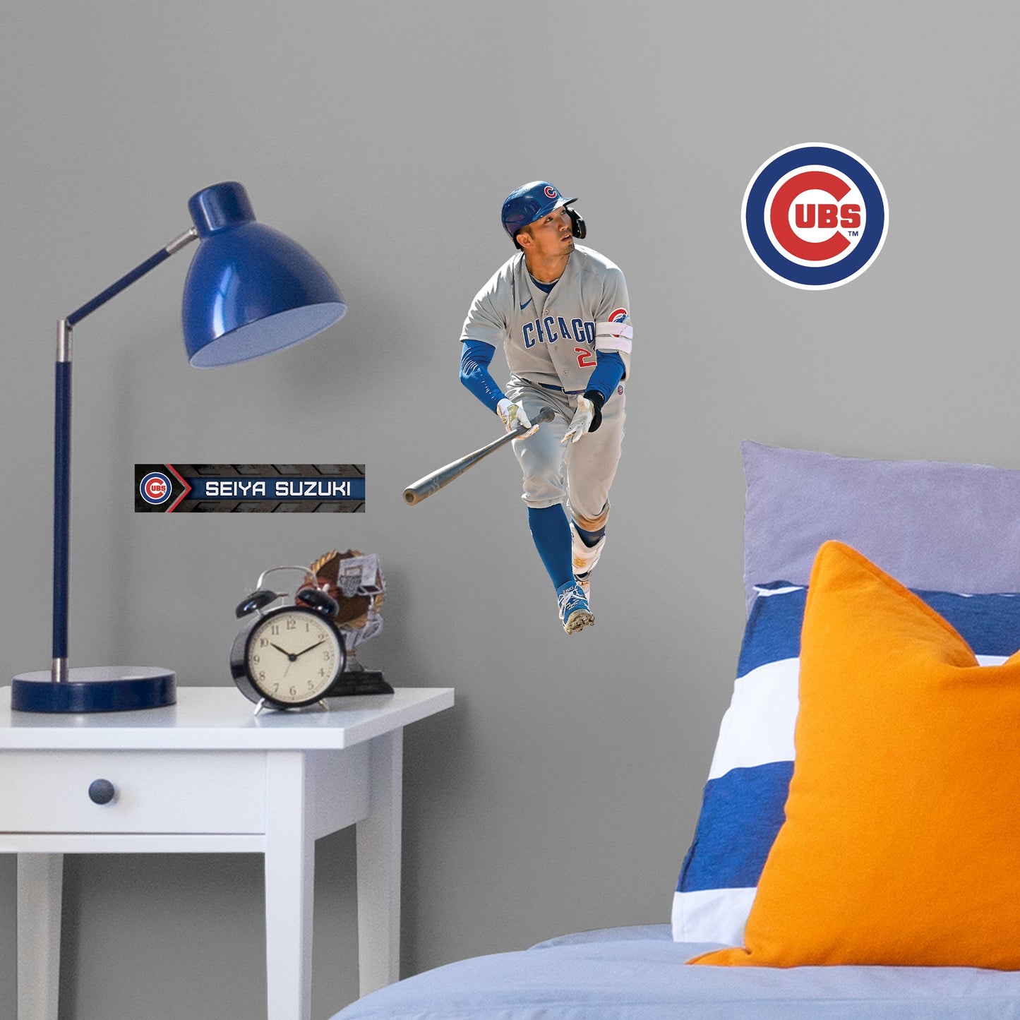 Chicago Cubs: Seiya Suzuki - Officially Licensed MLB Removable Adhesive Decal