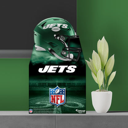 New York Jets:   Helmet  Mini   Cardstock Cutout  - Officially Licensed NFL    Stand Out