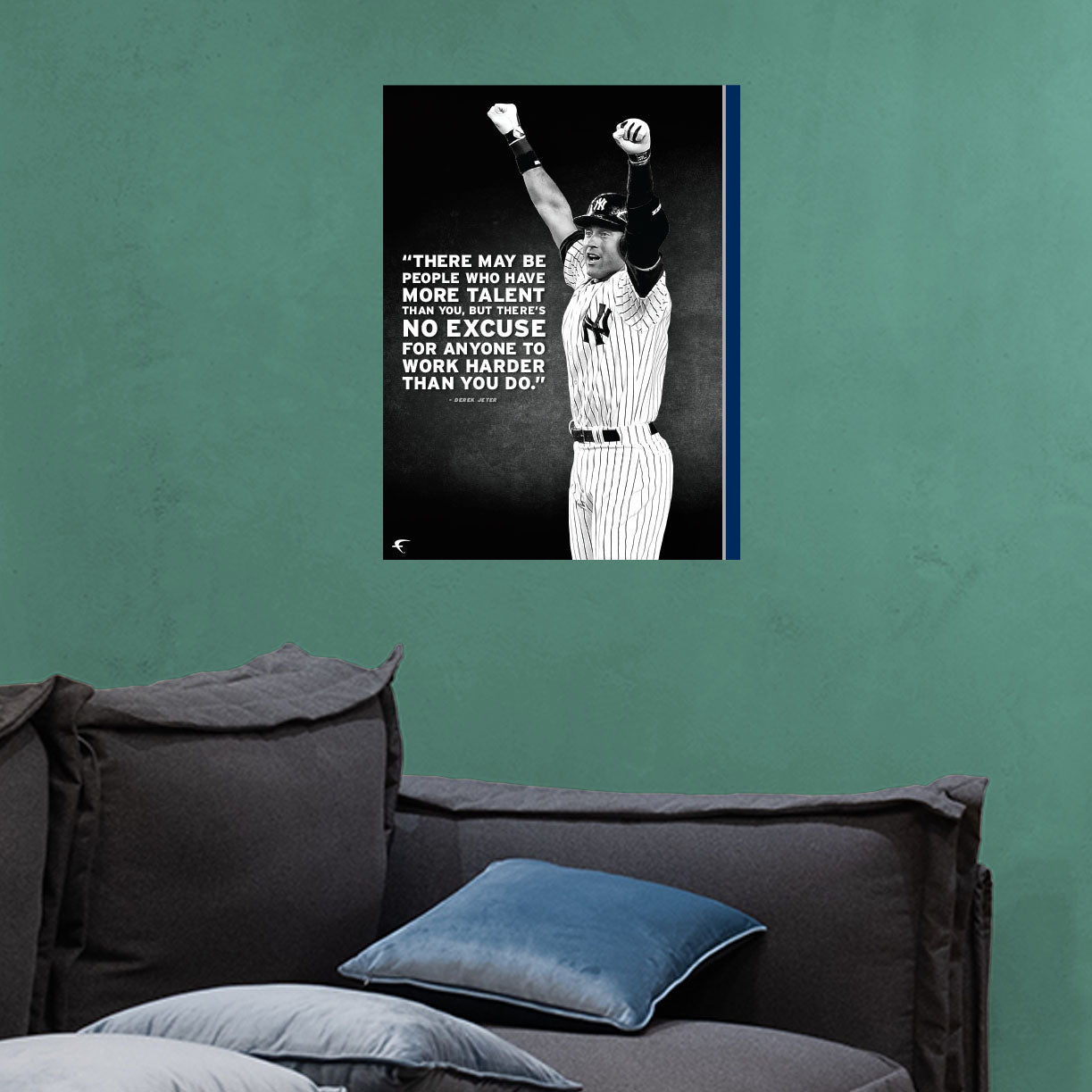 New York Yankees: Derek Jeter Inspirational Poster - Officially Licensed MLB Removable Adhesive Decal