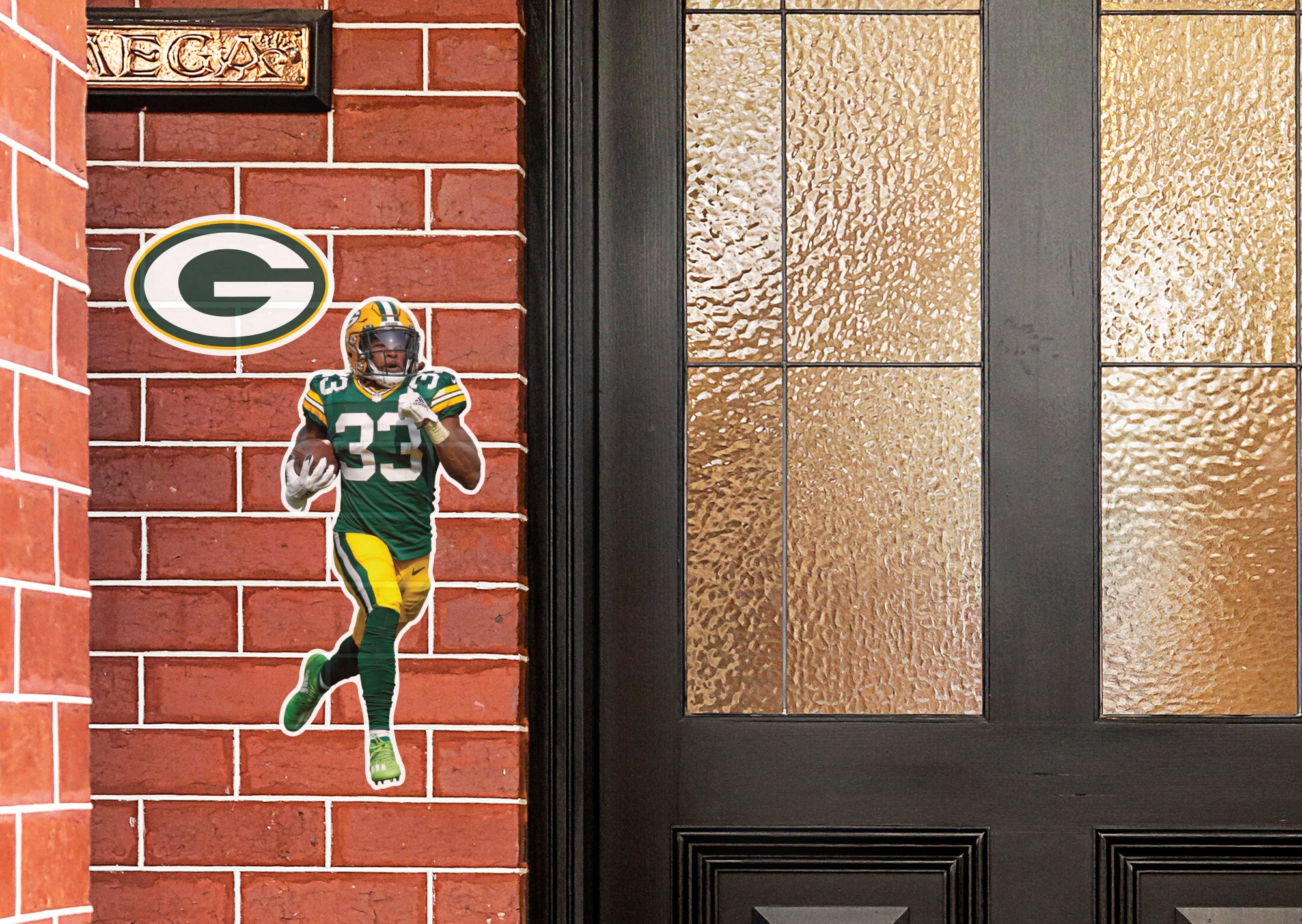 Aaron Jones Green Bay Packers Fathead Mini Stand Out